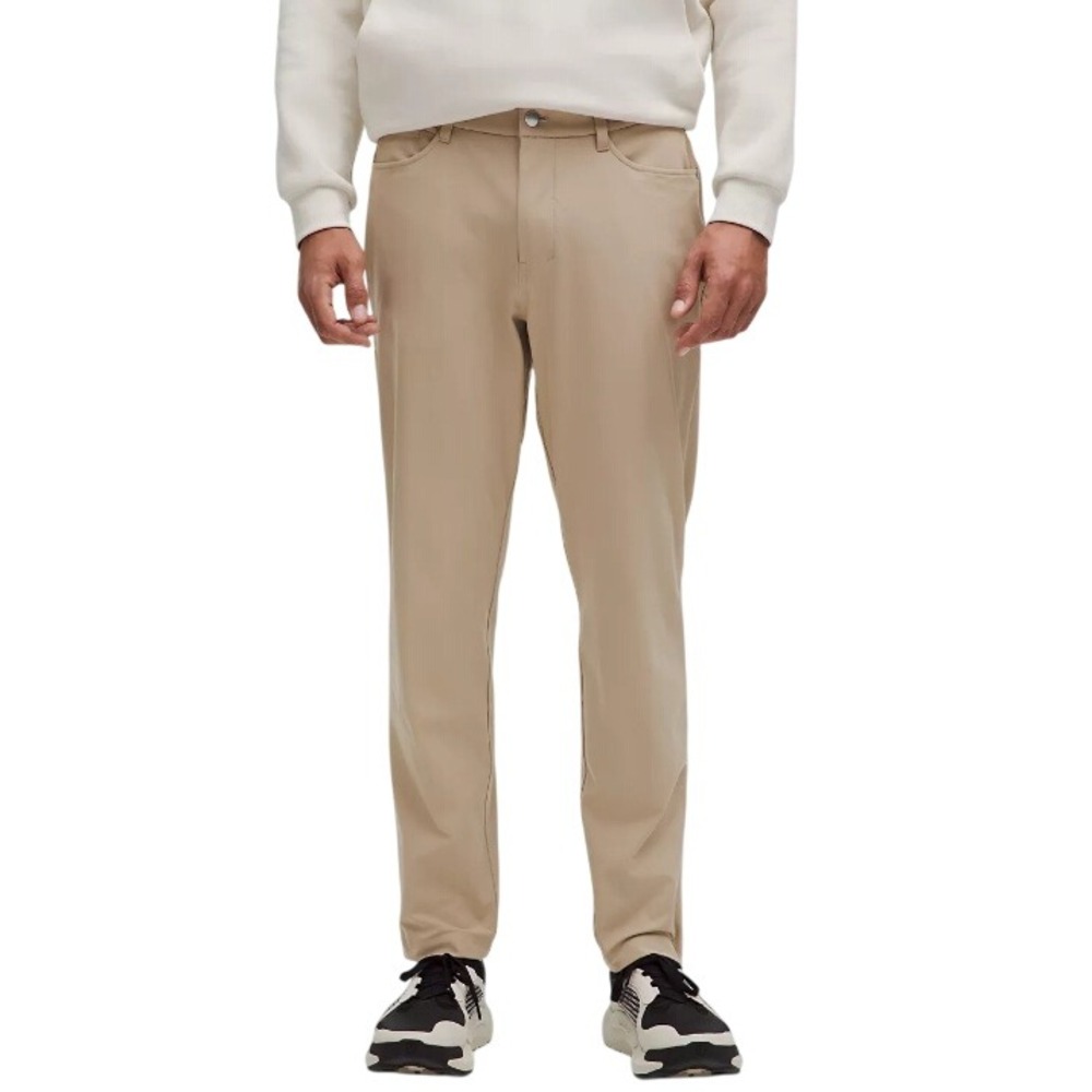 Lululemon ABC Pant Slim Fit Warpstreme‎ Tan Khaki Chino Pockets Size 28